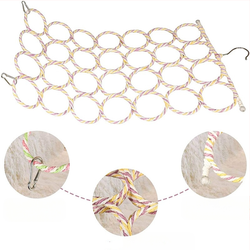 Paukščių žaislų reikmenys Tigro bijūno vidutinės ir didelės papūgos laipiojimo sūpynės pakaba mankštai graužiantis krūminių dantų žaislas