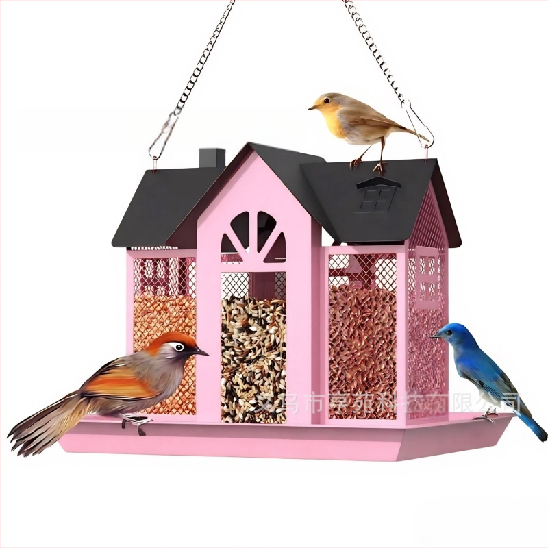 Трансгранична нова хранилка за птици, креативна люлка, метална хранилка за катерици, вътрешен двор, колибри, висяща декорация за открито