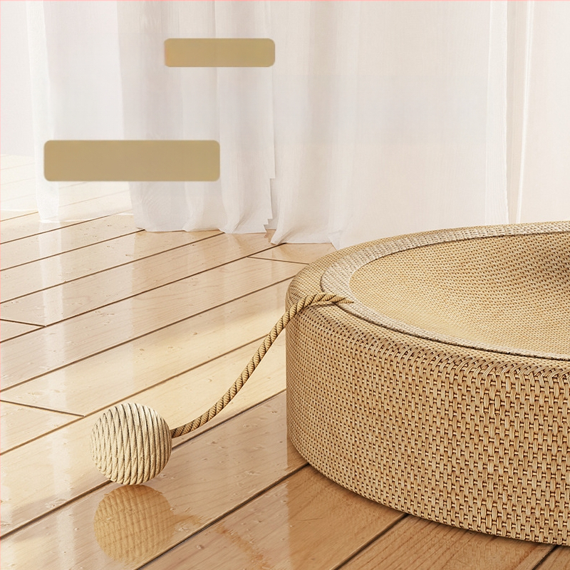 Kačių draskyklių gamykla tiesiogiai tiekia džiuto atsparią dilimui katėms skirtą draskyklę, integruotą didelių gabaritų naminių gyvūnėlių reikmenis