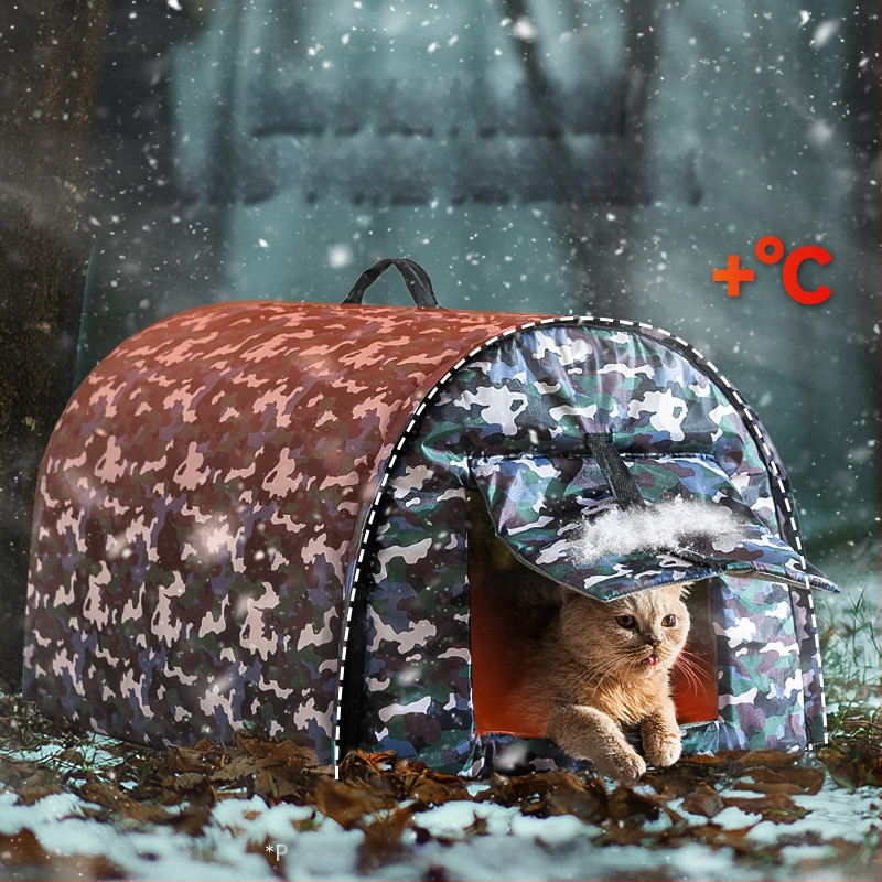 Jesen i zima topla vodootporna ljubav lutalice životinje lučna kuća mačje gnijezdo hladni snijeg šator pseća kućica gnijezdo za kućne ljubimce