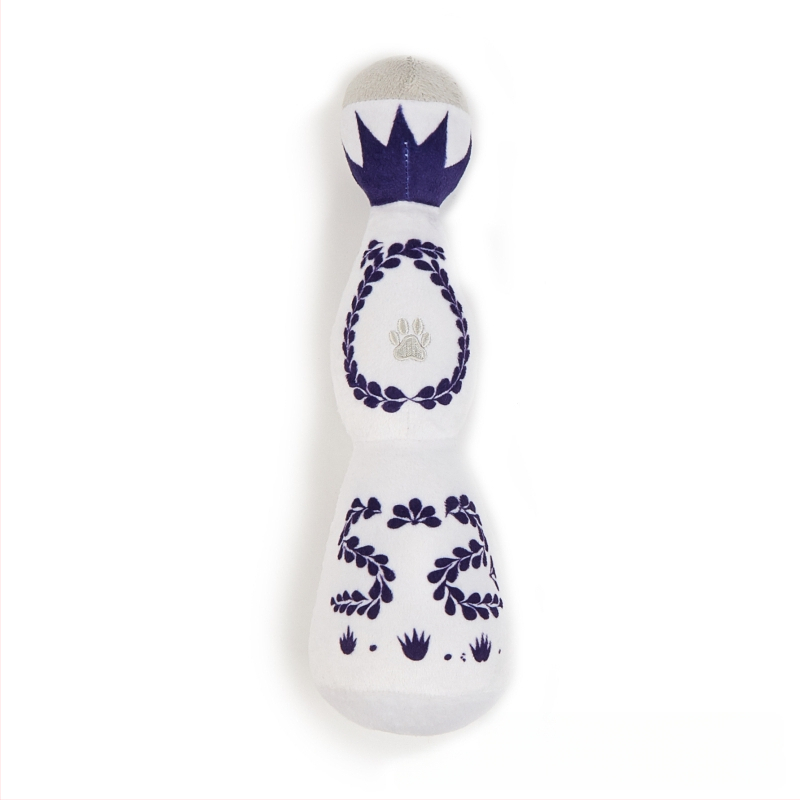 Nauja sandėlyje Pliušinis žaislas su balsu, spalvingas emalio vyno butelio formos, šuo, katė, augintinis, su balso efektu