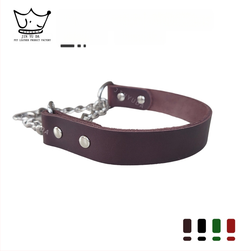 Nerūdijančio plieno odinis šunų antkaklis, argono lanko suvirinimas, besiūlė plieninė grandinė, trikampė, P grandinės galvutės sluoksnis, karvės odos, atspari sprogimui