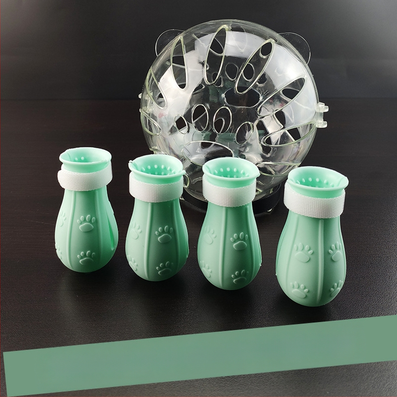 Katės galvos apdangalas su gaubtu, apsaugančiu nuo laižymo, apsaugančiu nuo įkandimo, permatomas, sferinis, kvėpuojantis. Elžbietos žiedo formos katės galvos apdangalas.