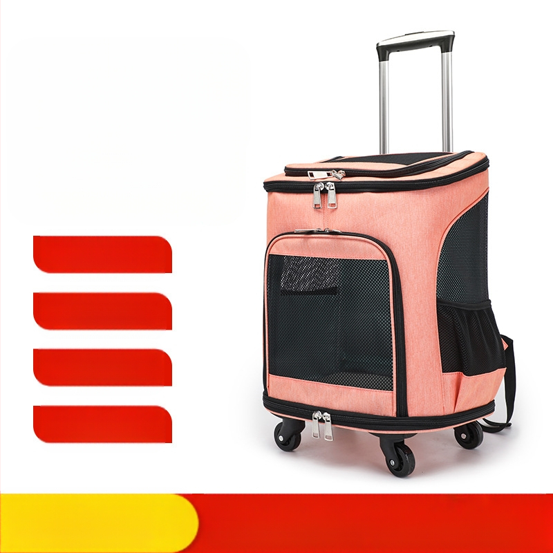 Augintinių krepšys, kuprinė, vežimėlis, krepšys išeigoms, katėms, šunims, nešiojamas vežimėlio dėklas, kvėpuojantis, sulankstomas augintinių kuprinė