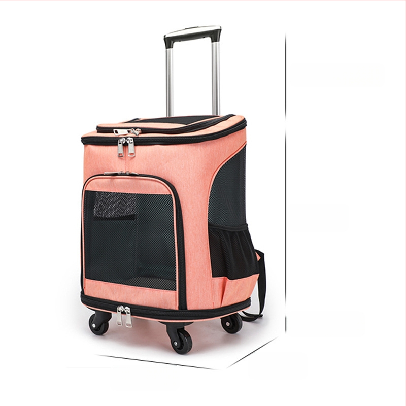 Augintinių krepšys, kuprinė, vežimėlis, krepšys išeigoms, katėms, šunims, nešiojamas vežimėlio dėklas, kvėpuojantis, sulankstomas augintinių kuprinė