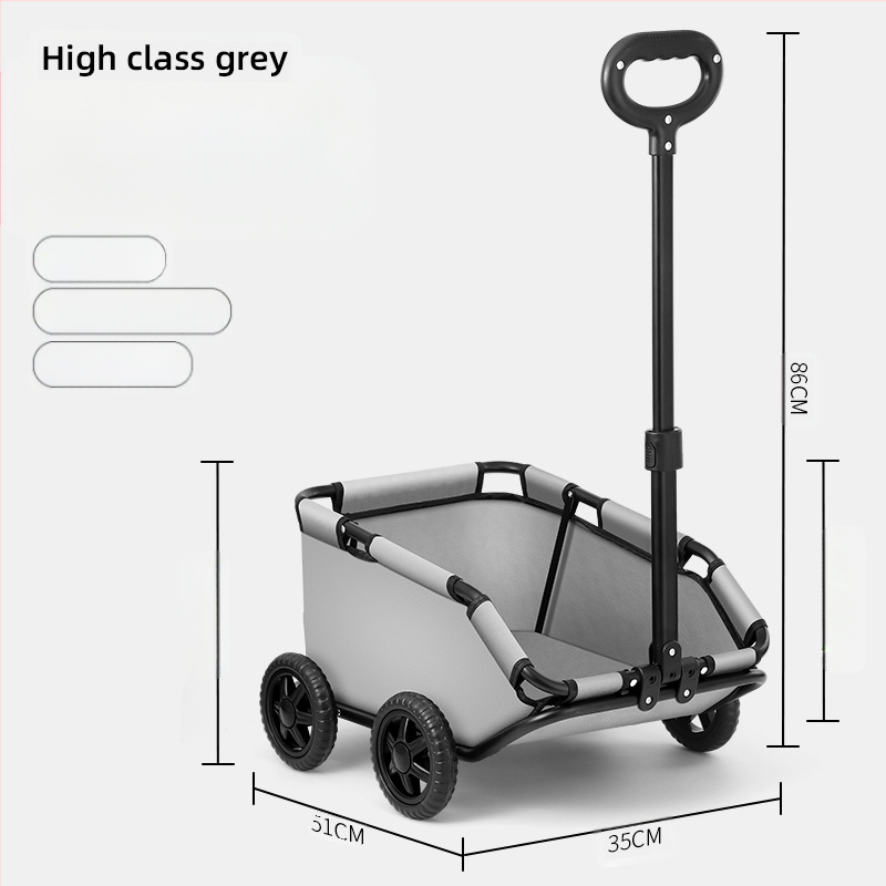 Lemmikloomakäru Koerte väljaskäimiseks Kokkupandav kerge Toiduostukäru Väikese ja keskmise suurusega koerakäru Koerte jalutuskäru Kassikäru Koerte veetav käru