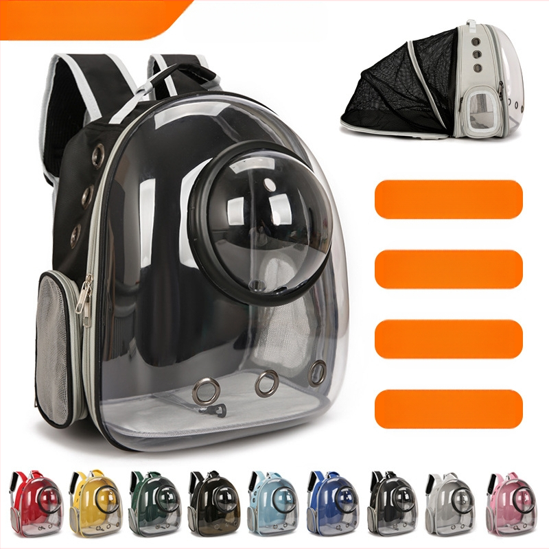 Kassikoti lemmiklooma seljakott väljaminev kaasaskantav läbipaistev kosmosekapsli lemmiklooma kott panoraamvaatega kassitarbed hingav seljakott