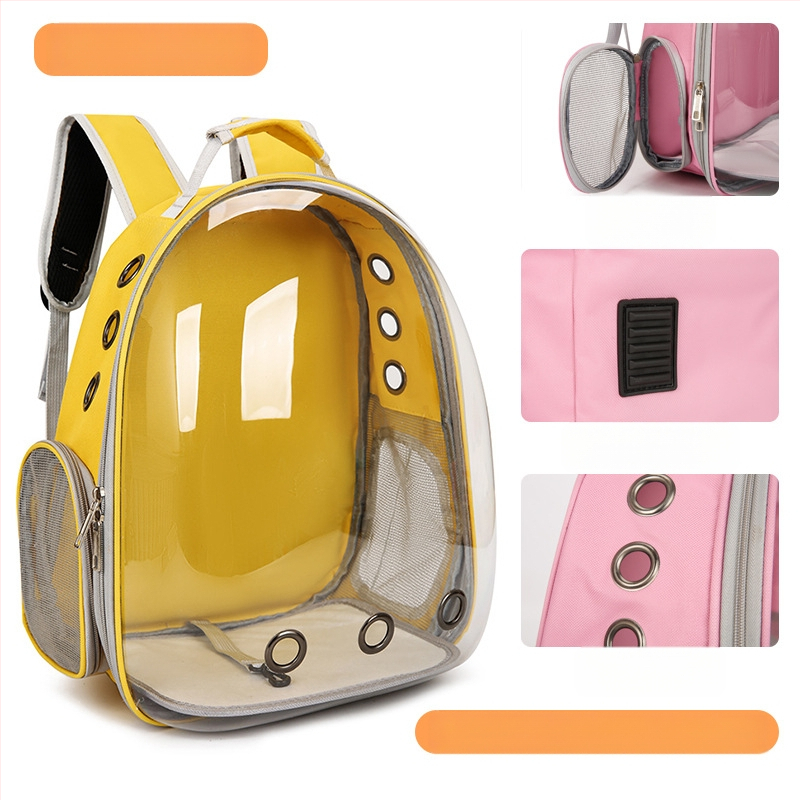 Kassikoti lemmiklooma seljakott väljaminev kaasaskantav läbipaistev kosmosekapsli lemmiklooma kott panoraamvaatega kassitarbed hingav seljakott