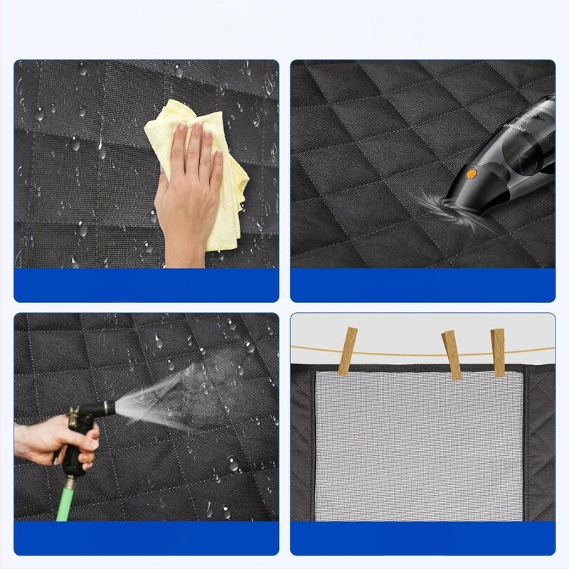 600D prošiveni pamuk za automobil, prekogranična oprema za kućne ljubimce, neprljav i vodootporan jastuk za stražnje sjedalo psa, prostirka za pse na stražnjem sjedalu automobila