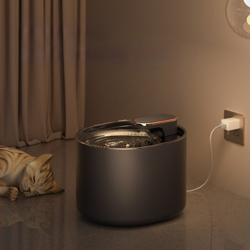 Naminių gyvūnėlių produktų vandens dozatorius su įjungiamu nutildytu aktyvuotos anglies filtru, automatine cirkuliacija, 3 l didelės talpos katėms ir šunims, galima siųsti