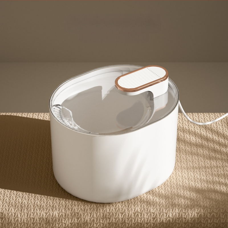 Naminių gyvūnėlių produktų vandens dozatorius su įjungiamu nutildytu aktyvuotos anglies filtru, automatine cirkuliacija, 3 l didelės talpos katėms ir šunims, galima siųsti