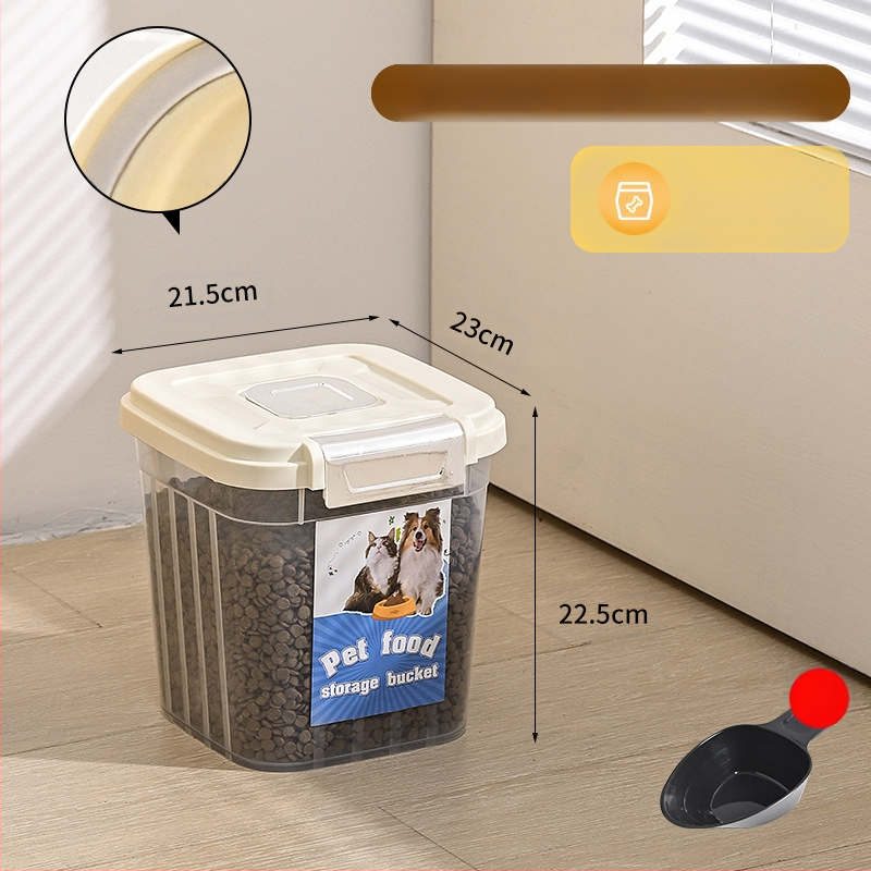 30 kg suure mahutavusega kassitoiduämber lemmikloomadele, majapidamisse suletud niiskuskindel putukakindel kassitoidu koeratoidu hoiustamine läbipaistev hoiuämber