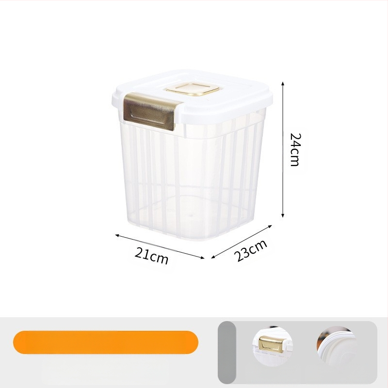 30 kg suure mahutavusega kassitoiduämber lemmikloomadele, majapidamisse suletud niiskuskindel putukakindel kassitoidu koeratoidu hoiustamine läbipaistev hoiuämber