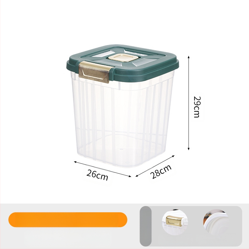 30 kg suure mahutavusega kassitoiduämber lemmikloomadele, majapidamisse suletud niiskuskindel putukakindel kassitoidu koeratoidu hoiustamine läbipaistev hoiuämber