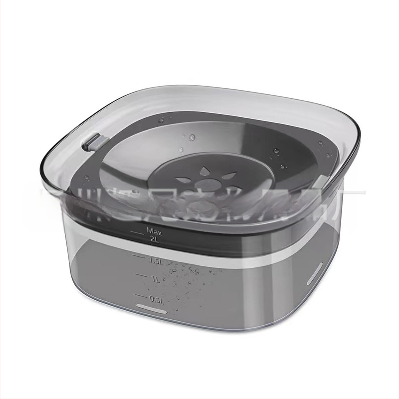 Amazon karstā izpārdošana lielas ietilpības caurspīdīga mājdzīvnieku ūdens bļoda bez mitras mutes kaķu suņu ūdens bļoda mājdzīvnieku peldoša bļoda barības piederumi