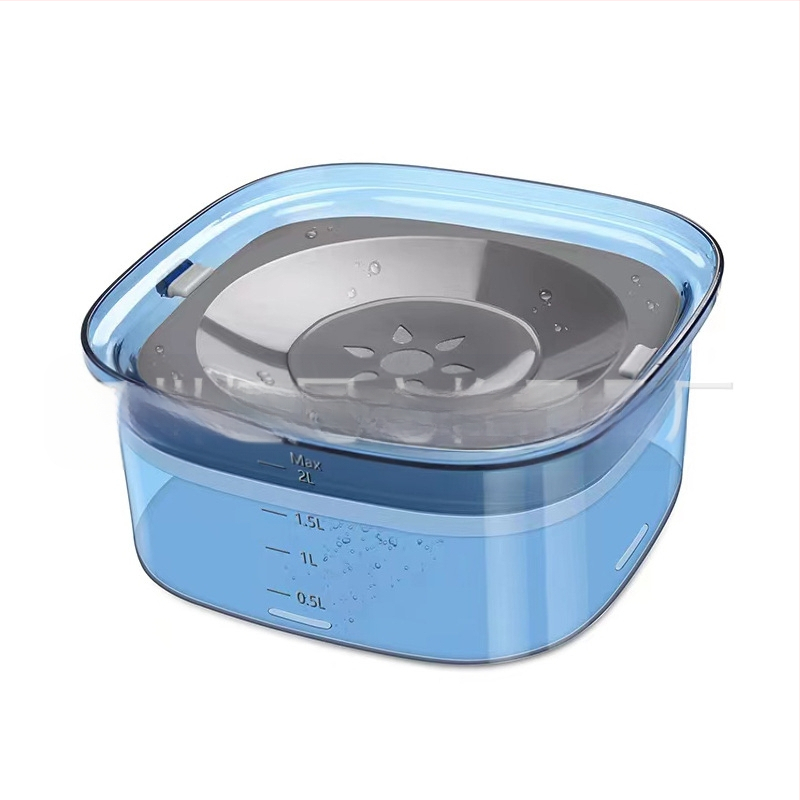 Amazon karstā izpārdošana lielas ietilpības caurspīdīga mājdzīvnieku ūdens bļoda bez mitras mutes kaķu suņu ūdens bļoda mājdzīvnieku peldoša bļoda barības piederumi