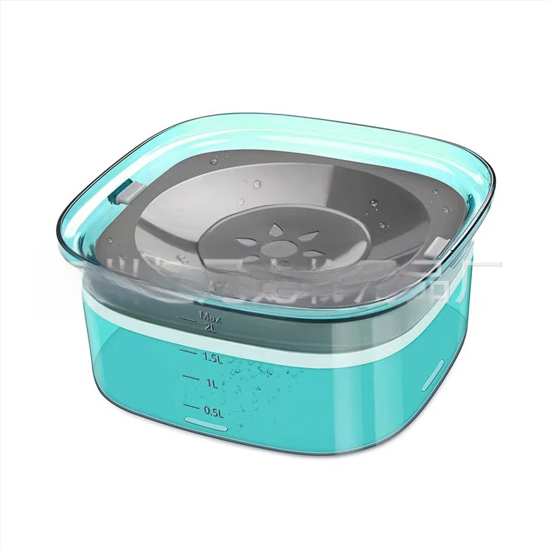 Amazon karstā izpārdošana lielas ietilpības caurspīdīga mājdzīvnieku ūdens bļoda bez mitras mutes kaķu suņu ūdens bļoda mājdzīvnieku peldoša bļoda barības piederumi