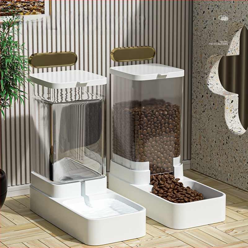 Lemmikloomade automaatne söötja, kassijootur, koerakauss, keskmise suurusega koertele mõeldud veesöötmisbassein, kombineeritud teravilja hoiutünn