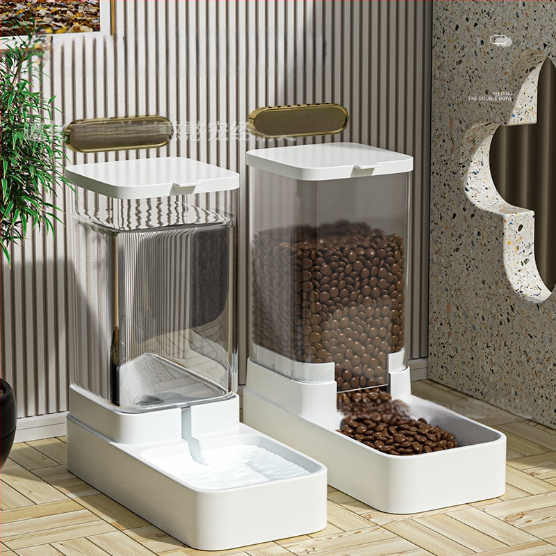 Lemmikloomade automaatne söötja, kassijootur, koerakauss, keskmise suurusega koertele mõeldud veesöötmisbassein, kombineeritud teravilja hoiutünn