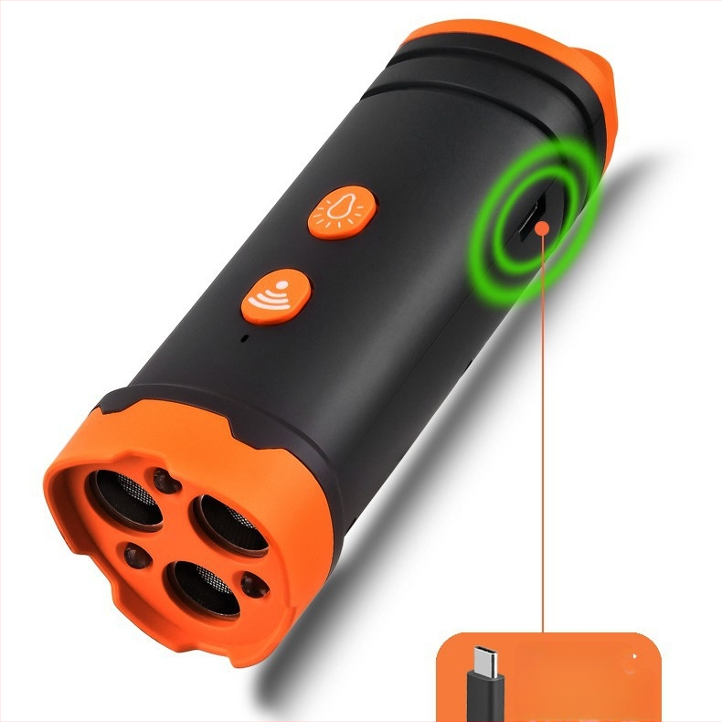 Ultraheli suure võimsusega kolmetuumaline koerte peletaja, haukumisvastane seade, koerte treeningvahend, peletusvahend koerte hammustuste ja haukumise ennetamiseks, enesekaitseks ja hammustusvastane