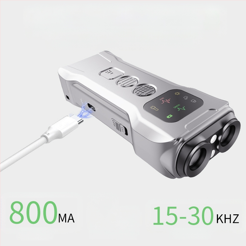 Piiriülene ultraheli koerte peletaja kolmepeaga haukumise peatamise kaasaskantav koeratreener kerge koerapeletajaga koera hammustusvastane koerapeletaja