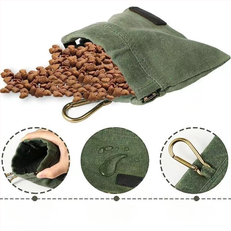 Piiriülene kuum uus lemmikloomade söötmiskott treeningvöökott lemmikloomatoidu väike rippuv kott