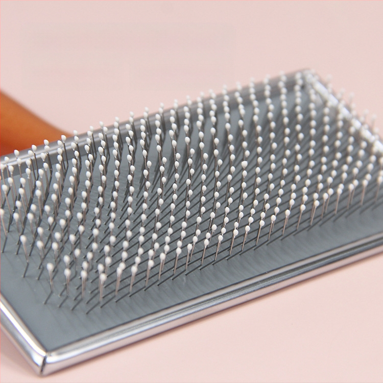 Bobo pieptene cu ac pentru animale de companie, pieptene de înfrumusețare pentru câini, pisică, pieptene pentru îndepărtarea părului, mâner din lemn, pieptene cu ac pentru pisică, pisică, câine, perie de îndepărtare a părului