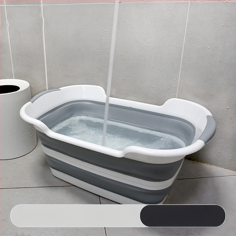 Mitmeotstarbeline kokkupandav lastevann, loominguline kokkupandav määrdunud korv, majapidamises kasutatavate lemmikloomade vannide hoiukorv