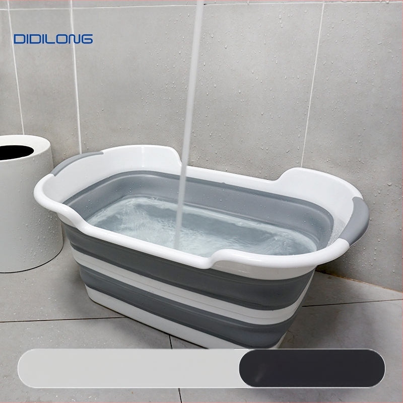 Mitmeotstarbeline kokkupandav lastevann, loominguline kokkupandav määrdunud korv, majapidamises kasutatavate lemmikloomade vannide hoiukorv