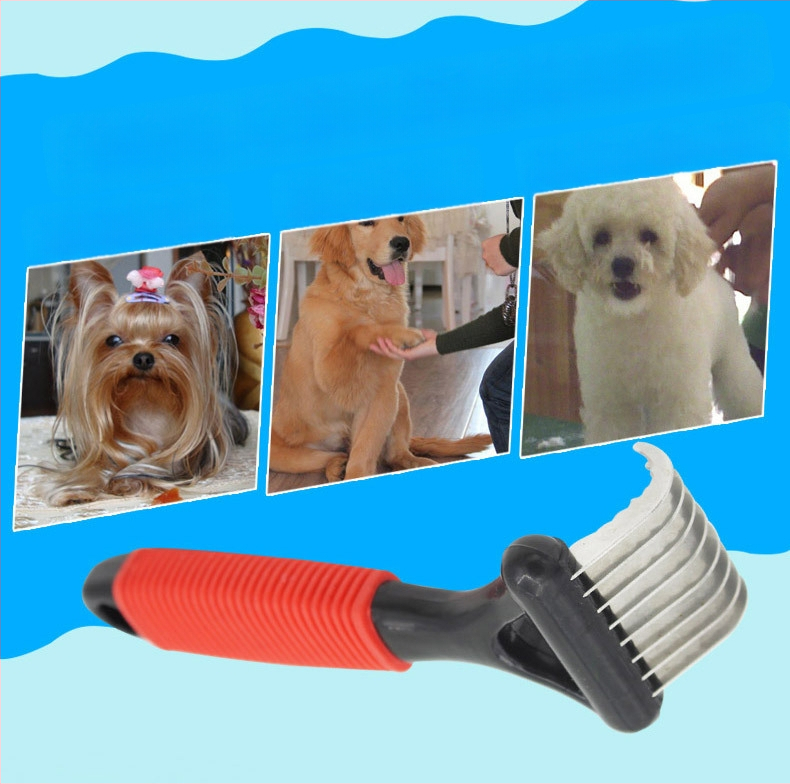 Pieptene cu nod deschis pentru păr de câine, pieptene pentru îndepărtarea părului, pieptene cu nod deschis față-verso, pieptene pentru pisici, pieptene de înfrumusețare, articole pentru animale de companie