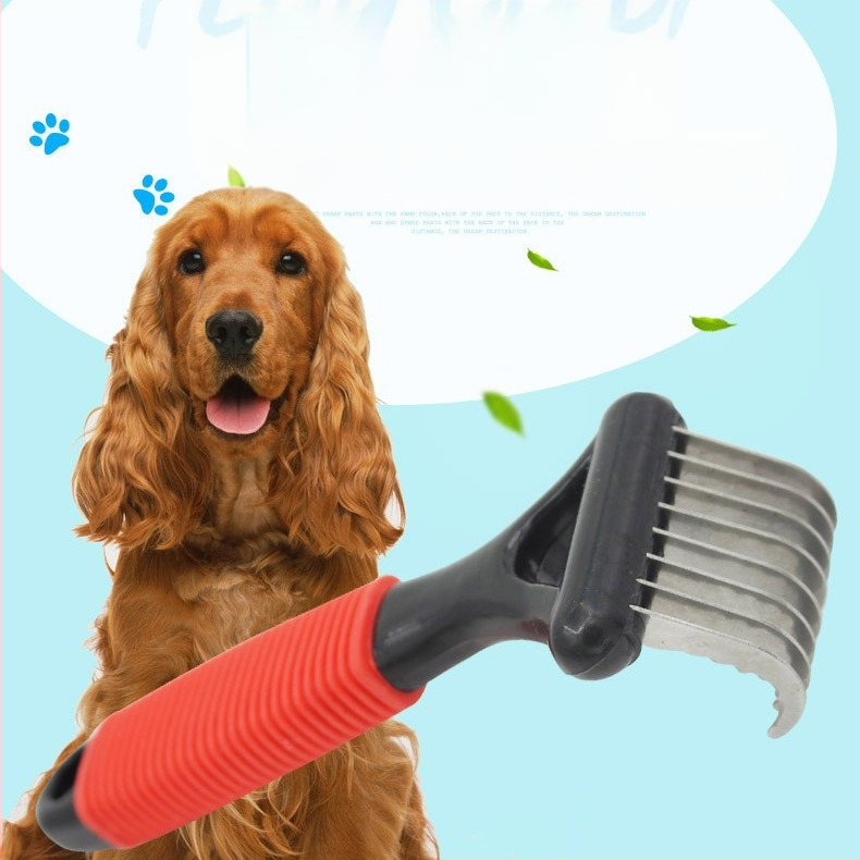 Pieptene cu nod deschis pentru păr de câine, pieptene pentru îndepărtarea părului, pieptene cu nod deschis față-verso, pieptene pentru pisici, pieptene de înfrumusețare, articole pentru animale de companie