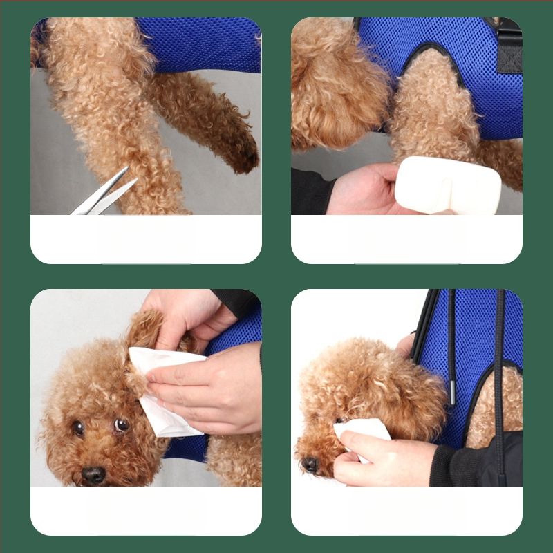 Hamac pentru tunderea unghiilor pentru pisici și câini, pentru frumusețea animalelor de companie, pentru pisici și câini de dimensiuni mici și mijlocii, fix, agățat, geantă auxiliară de spălat pisici