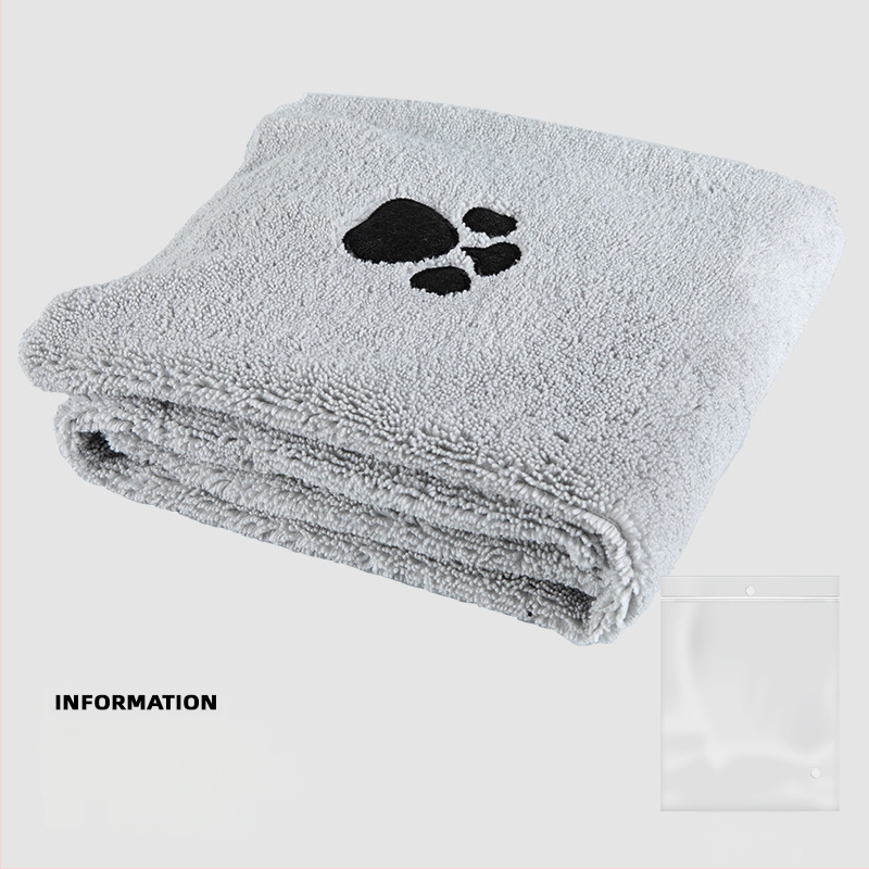 Mikropluošto naminių gyvūnėlių rankšluostis, stipriai sugeriantis, greitai džiūstantis, naminių gyvūnėlių grožio rankšluostis, dovana šuniui ir katei.