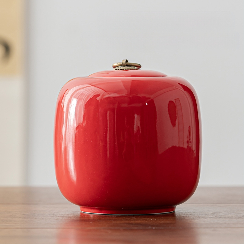 Celadon teepurgid keraamilised suured pooljin musta tee rohelise tee universaalsed suletud purgid teepakend kinkekarp logo kinkekaart