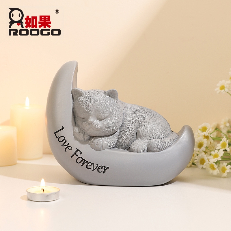 Tarpvalstybinė gyvūnų dervos imitacijos akmens augintinių atminimo urna angelui, šuniui, katei, augintinių kremavimo dėžutė didmeninė prekyba