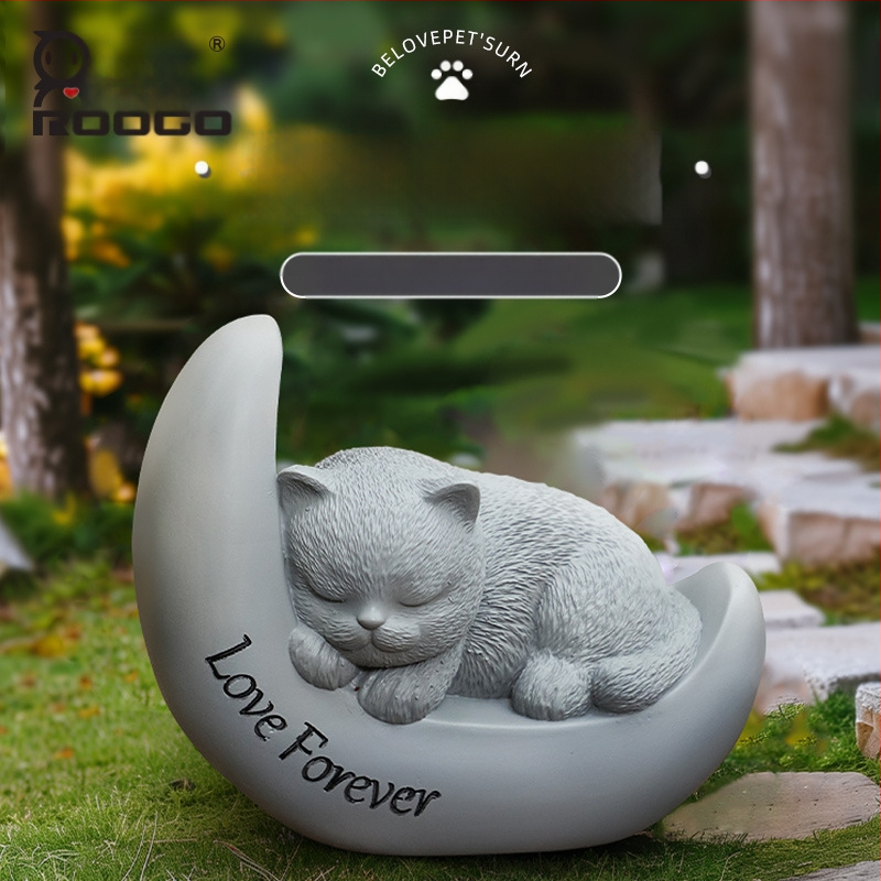 Tarpvalstybinė gyvūnų dervos imitacijos akmens augintinių atminimo urna angelui, šuniui, katei, augintinių kremavimo dėžutė didmeninė prekyba