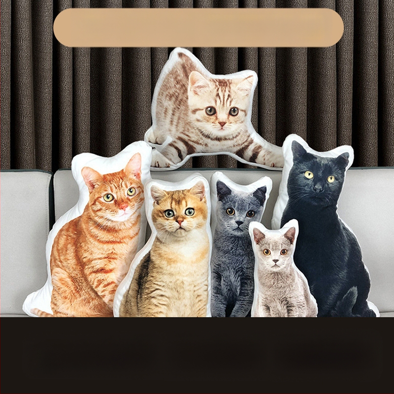 Tulnuka kole padi ilma valge servata, kaheinimesevoodi komplekt, kole kassi foto, kass, koer, nukk, topelt isetegemise padi