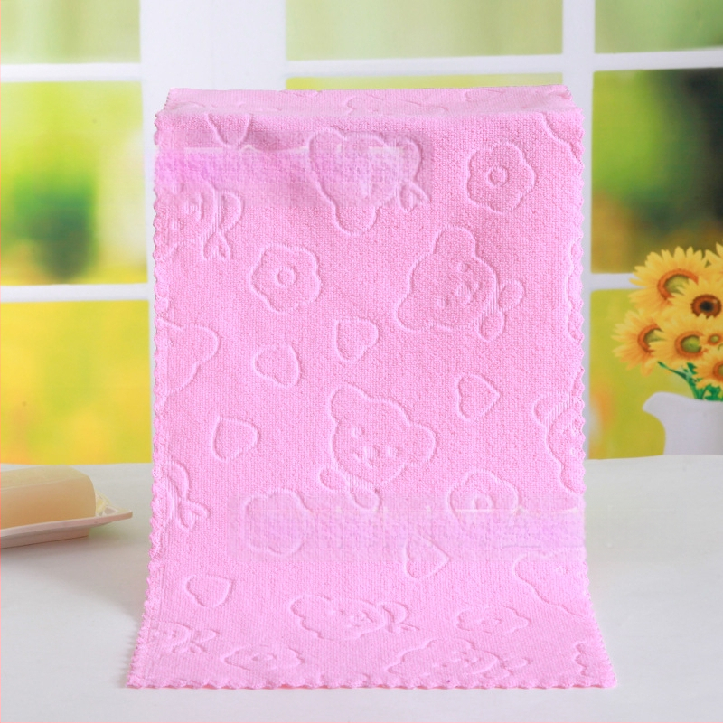 Hulgimüük 30*70 reljeefne karupea värviline rätikuputka ühe dollari suurune pehme imav lintpesurätik