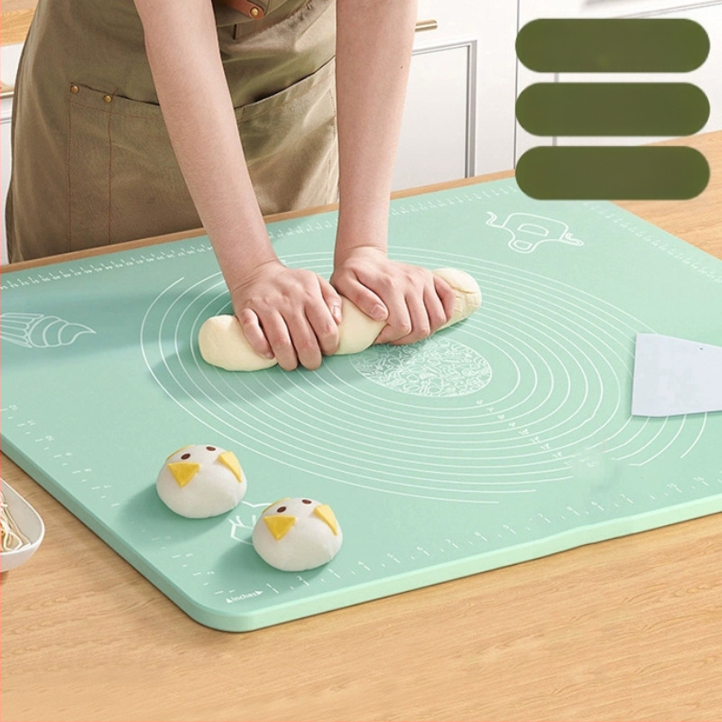 Silikoonist sõtkumismatt, toidukvaliteediga majapidamisnuudlite ja paneelide sõtkumismatt, libisemiskindel, suur, suur pelmeenide valmistamise laud köögile