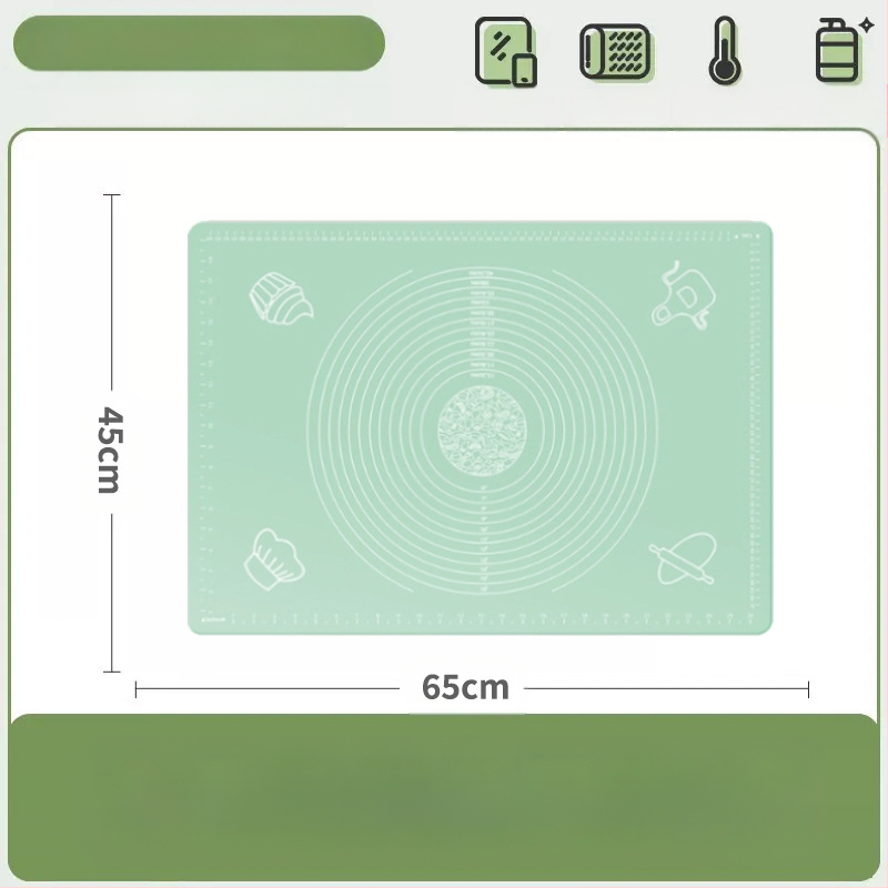 Silikoonist sõtkumismatt, toidukvaliteediga majapidamisnuudlite ja paneelide sõtkumismatt, libisemiskindel, suur, suur pelmeenide valmistamise laud köögile