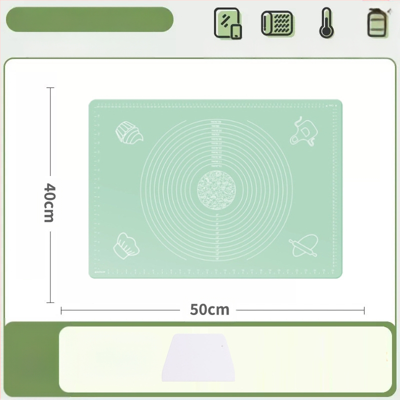Silikoonist sõtkumismatt, toidukvaliteediga majapidamisnuudlite ja paneelide sõtkumismatt, libisemiskindel, suur, suur pelmeenide valmistamise laud köögile