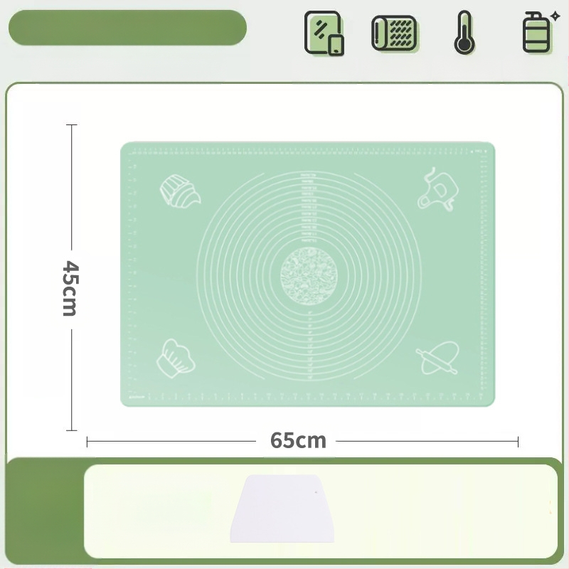 Silikoonist sõtkumismatt, toidukvaliteediga majapidamisnuudlite ja paneelide sõtkumismatt, libisemiskindel, suur, suur pelmeenide valmistamise laud köögile