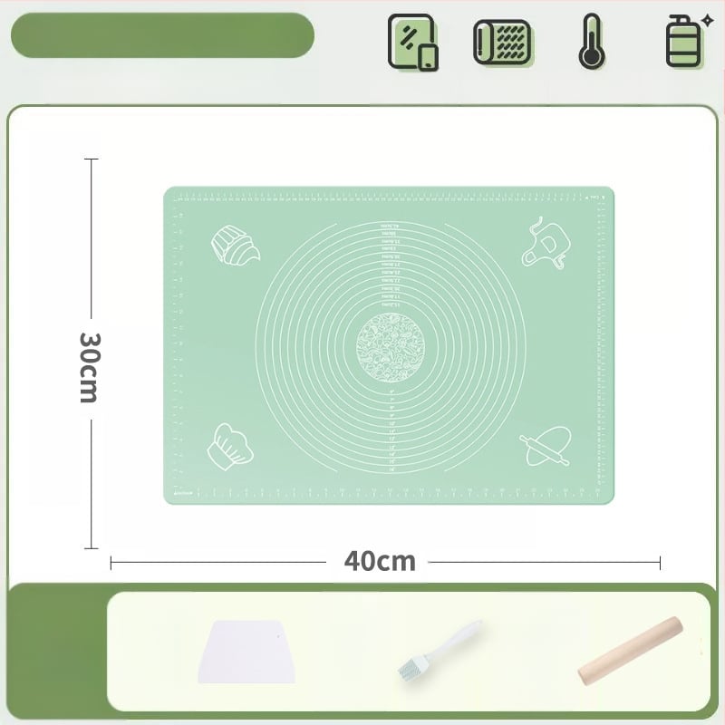 Silikoonist sõtkumismatt, toidukvaliteediga majapidamisnuudlite ja paneelide sõtkumismatt, libisemiskindel, suur, suur pelmeenide valmistamise laud köögile