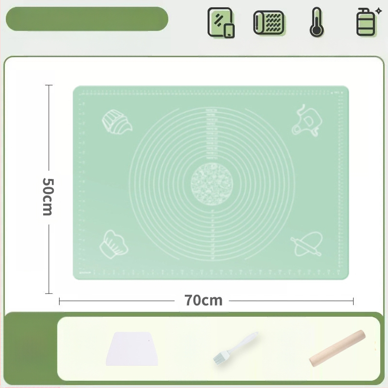 Silikoonist sõtkumismatt, toidukvaliteediga majapidamisnuudlite ja paneelide sõtkumismatt, libisemiskindel, suur, suur pelmeenide valmistamise laud köögile