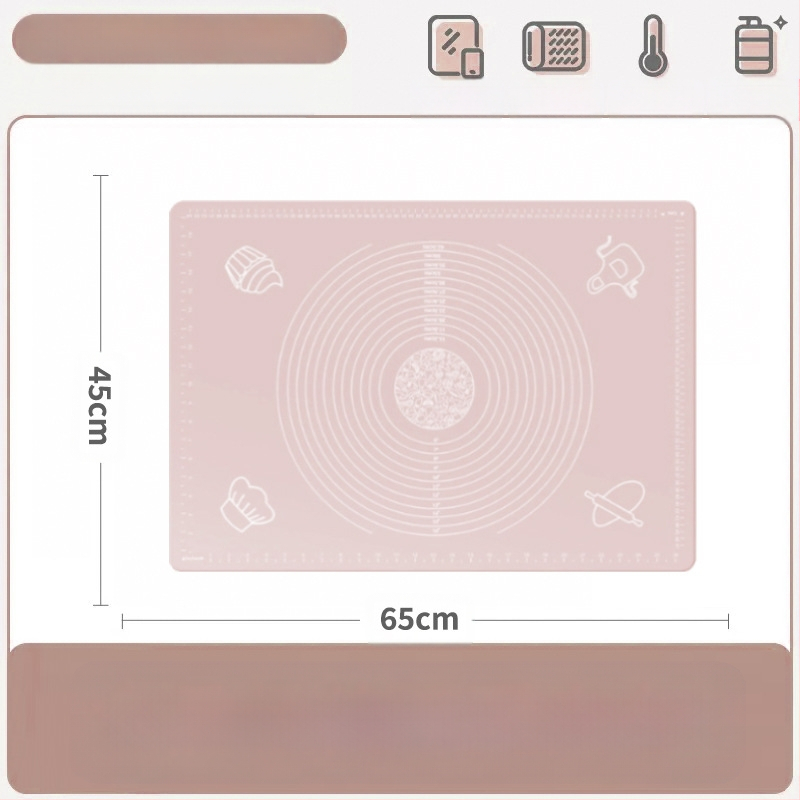 Silikoonist sõtkumismatt, toidukvaliteediga majapidamisnuudlite ja paneelide sõtkumismatt, libisemiskindel, suur, suur pelmeenide valmistamise laud köögile