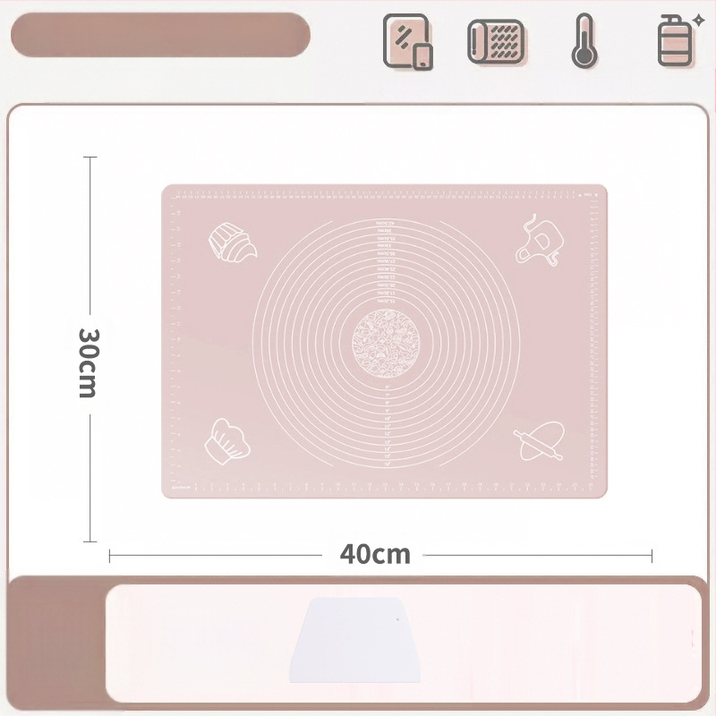 Silikoonist sõtkumismatt, toidukvaliteediga majapidamisnuudlite ja paneelide sõtkumismatt, libisemiskindel, suur, suur pelmeenide valmistamise laud köögile