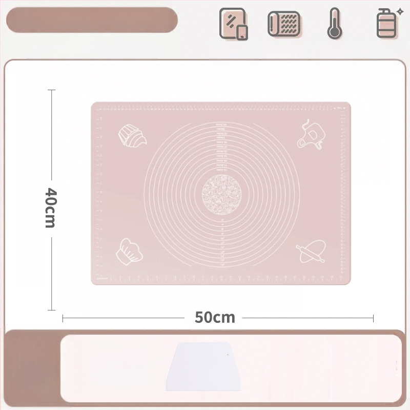 Silikoonist sõtkumismatt, toidukvaliteediga majapidamisnuudlite ja paneelide sõtkumismatt, libisemiskindel, suur, suur pelmeenide valmistamise laud köögile