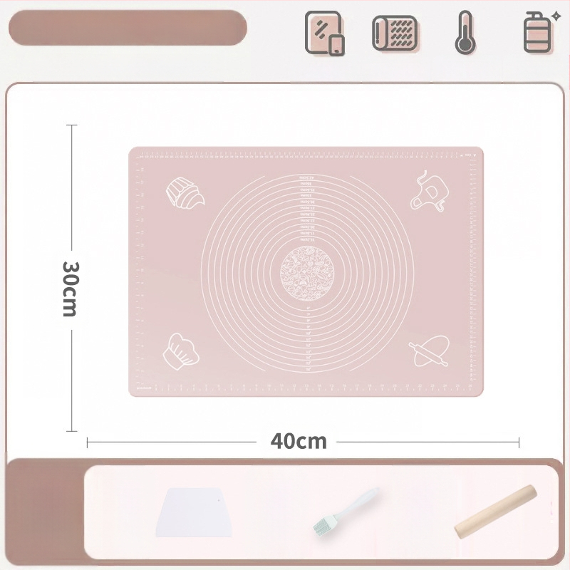 Silikoonist sõtkumismatt, toidukvaliteediga majapidamisnuudlite ja paneelide sõtkumismatt, libisemiskindel, suur, suur pelmeenide valmistamise laud köögile