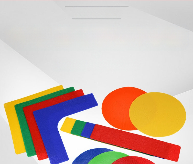 Vaikų dalelių skaitmeninis logotipas disko futbolo treniruočių orientyro kilimėlis neslystantis logotipas disko krepšinio barjeras tiesios kojos stačiakampis kilimėlis