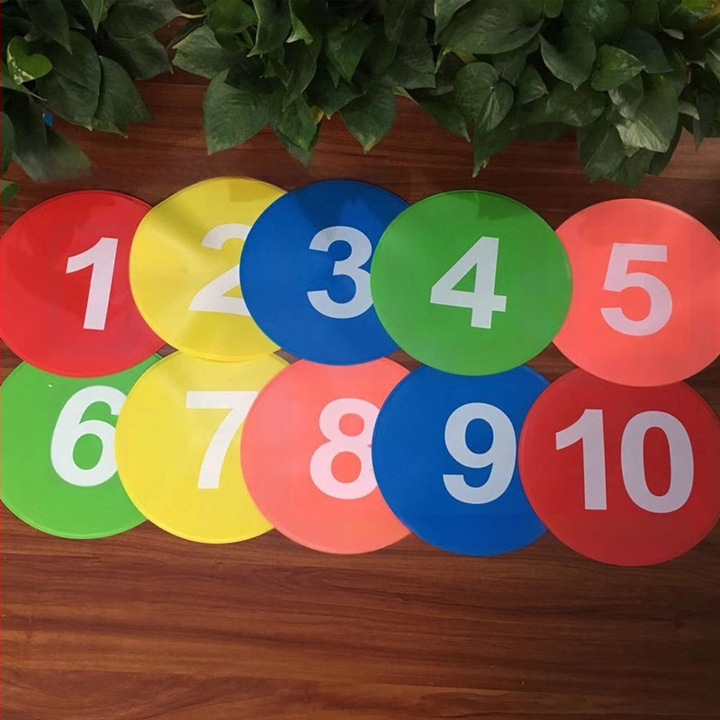 Vaikų dalelių skaitmeninis logotipas disko futbolo treniruočių orientyro kilimėlis neslystantis logotipas disko krepšinio barjeras tiesios kojos stačiakampis kilimėlis